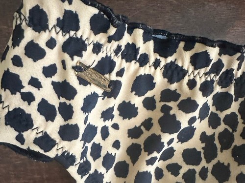 Victorias Secret Leopard Ruched Ruffled Ruffle Cheeky Swim Bikini Bottom Med - 第 3/4 張圖片