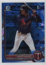 2022 Bowman Sapphire Edition Chrome Prospects Carlos Aguiar #BCP-1 1i3m
