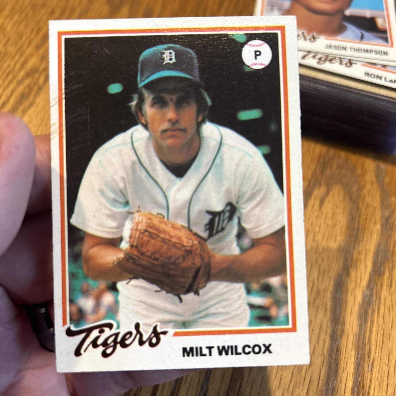 1978 Topps Burger King Detroit Tigers #11 Milt Wilcox Solid EX Or Better