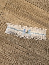 Blue and White Bridal Garter