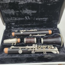 Vintage La Sete Wood Clarinet Made In Germany With Bundy Case See Photos