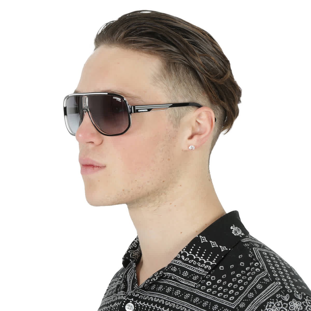 Carrera Grey Shaded Pilot Men Sunglasses CARRERA 1058/S 080S/9O 63
