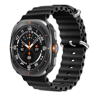 Soft Silicone Strap Band Compatible with Samsung Galaxy Watch Ultra 47mm,Black
