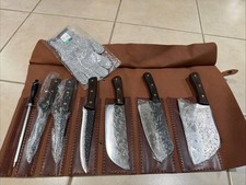 7pcs Butcher Cleaver Knife Set Professional K...