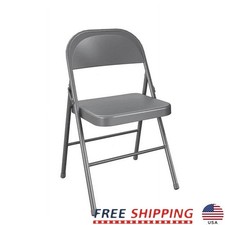 Heavy Duty Folding Chair All Steel Indoor Outdoor Multipurpose Event Seating New