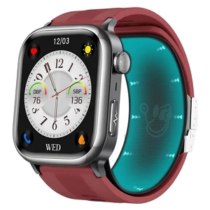 Kuzney TK66 Bluetooth Smartwatch Fitness Tracker Health Monitor Sport Watch Red