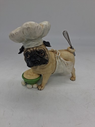 Westland Gifts Pugnacious Pug-nacious Baker Pug — Rare Retired