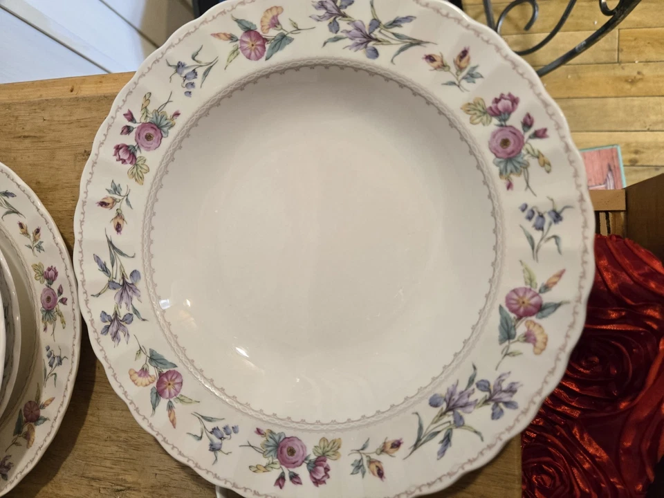 Ajuste de lugar 7 piezas Mikasa Máxima BRYWOOD CAJ04 Japón floral. Platillo taza platos Foto 4 de 4