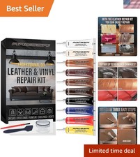 Leather Repair Kit for Furniture, Sofa, Jacket, Car Seats and Purse. Vinyl Re...