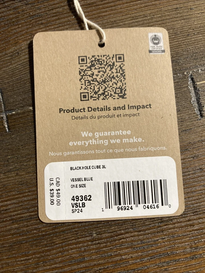 Patagonia Black Hole Cube Small 3L Vessel Blue. Nwt - Image 2 of 2