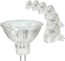 CNMTCCO MR16 Halogen Light Bulbs, 6 Pack – 12V 20W GU5.3 Dimmable Spotlight Bulb