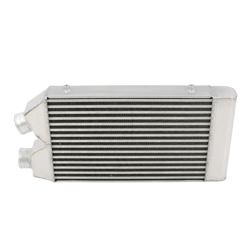 25x11x3" Universal Aluminum Front Mount Intercooler 2.5" Inlet Outlet Same Side - Image 2 of 4
