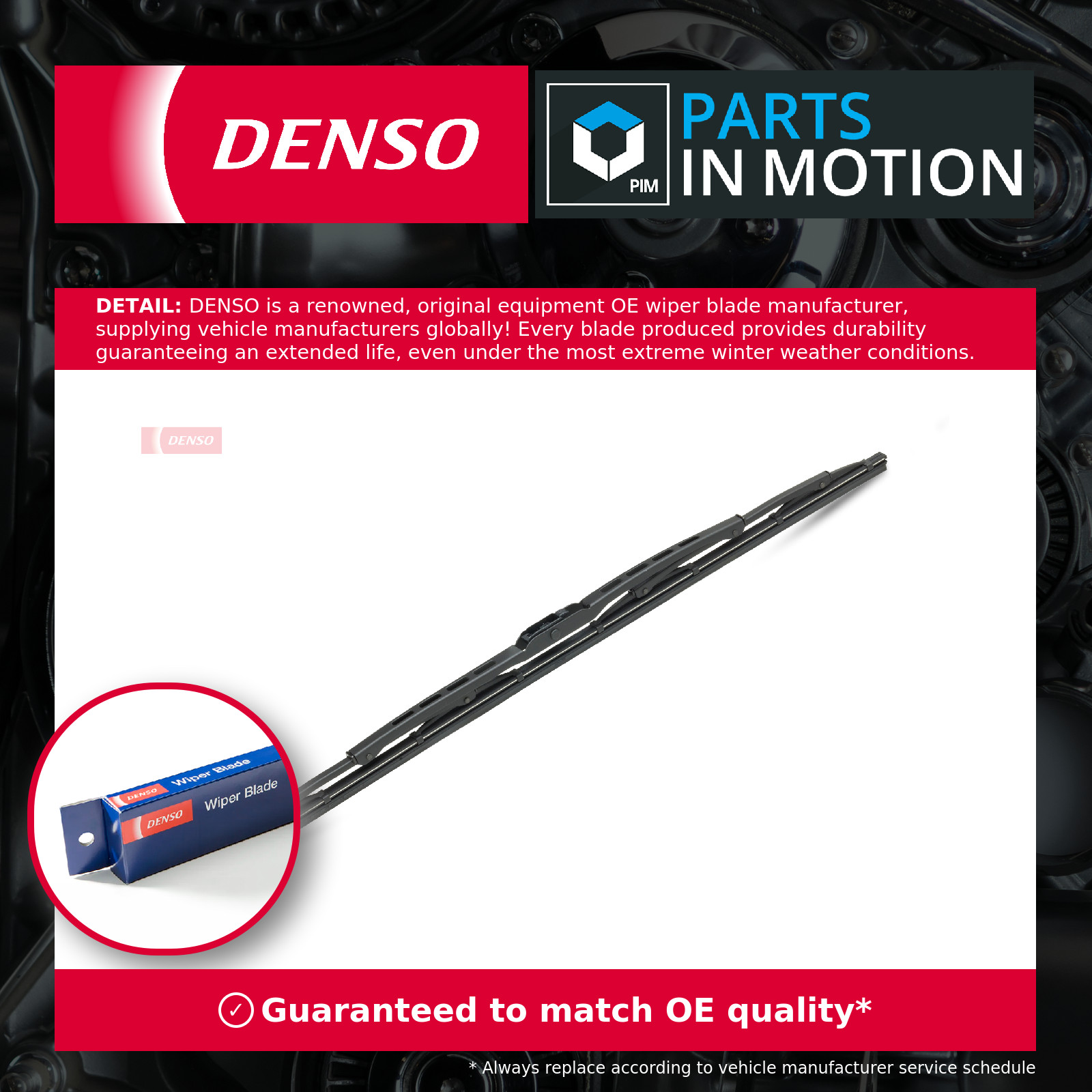 Wiper Blade DM055 Denso Windscreen 8250A094 8250A098 8250A274 8250A278 8250A296