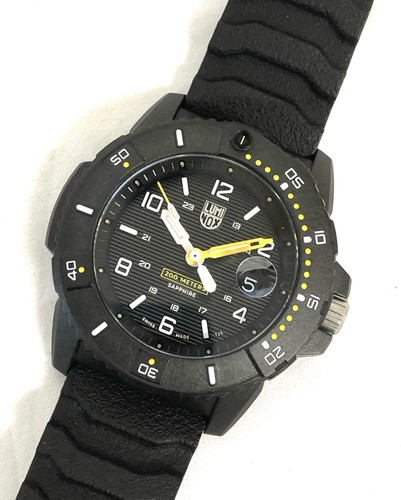Luminox Uhr 3601 Navy Seals Kautschukarmband schwarz Herren Militär Zifferblatt