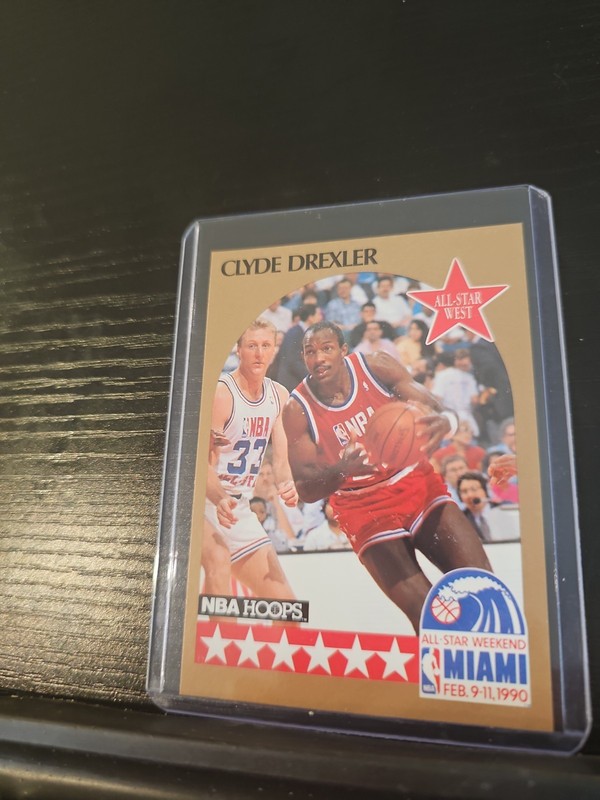 Clyde Drexler 1990-91 Hoops #16 Trail Blazers 