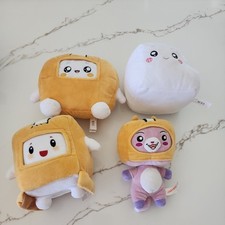 LankyBox Plush Lot Boxy Thicc Boxy Milky Foxy Stuffed Plush Toys Bundle 4pc