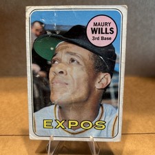 1969 Topps Maury Wills #45 Montreal Expos