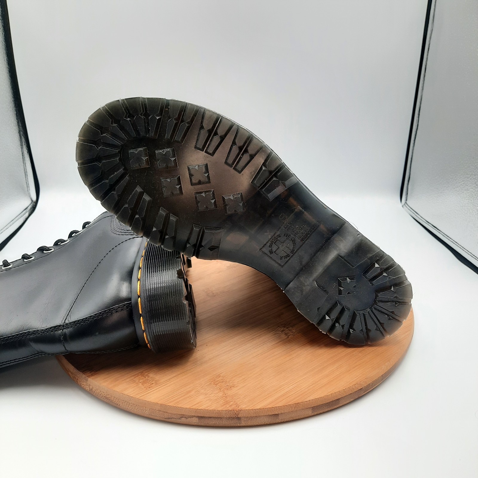 Dr Doc Martens 1460 Serena Leo Womens Size 9 Boots Black Leopard Faux Fur Lined thumbnail 8