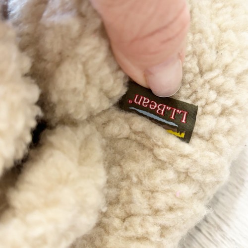 LL BEAN Women’s Ivory Faux Sherpa Cozy Fleece Booties Slippers High Top Size M - Picture 4 of 8