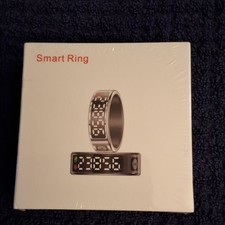 SSPATIOS Smart Ring Activity Tracker Magnetic Charging Android iOS Silver