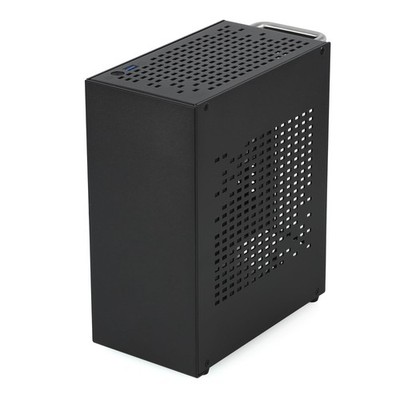 A07 Black Aluminium Desktop Mini-ITX Computer Chassis with PCIE 4.0 Raiser