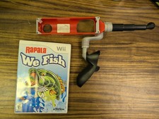 Rapala We Fish Nintendo Wii Game with Rod and Reel Combo Accessory Bundle