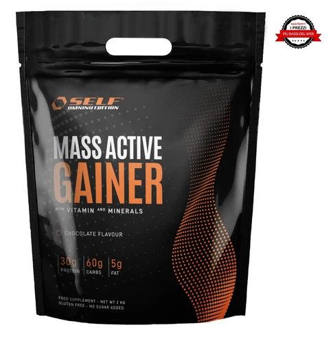 Self Mass Active Whey Mass Gainer 2kg Mega Anabolic with Whey Protein