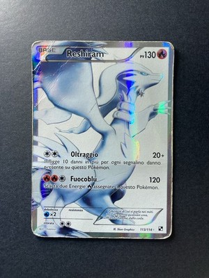 Reshiram (113 Full Art) 113/114 Black & White Holo (Please Read