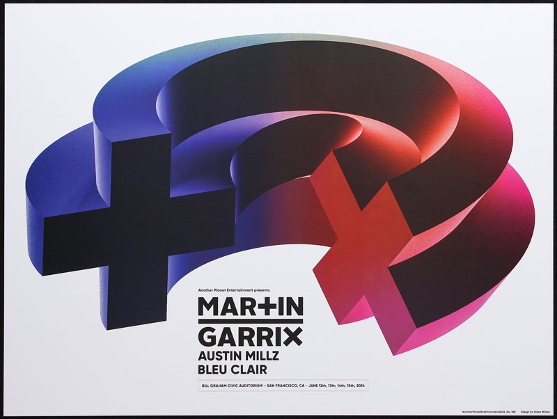 Austin Mills Bleu Clair 2024 Poster Bill Graham Sf By Steve Wilson