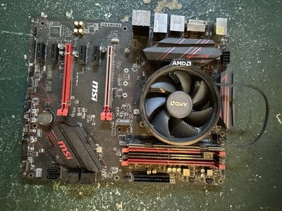 MSI B450 GAMING PLUS, AM4, AMD Motherboard With RAM And CPU