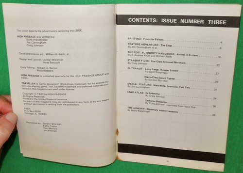 1982 FASA High Passage: A Ticket to Traveller Adventure No. 3, Sci-fi RPG - Picture 3 of 10