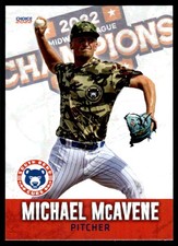 2022 Michael McAvene Choice Minor League Rookie South Bend Cubs Champs