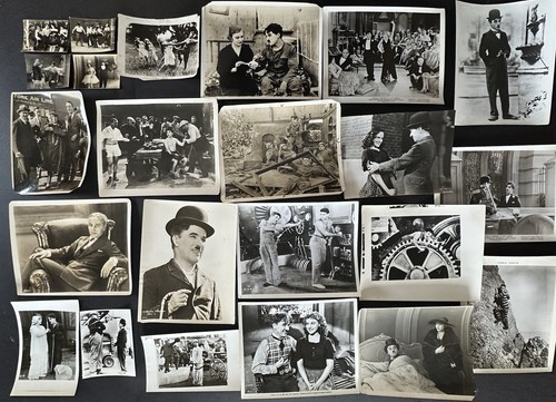 1920-1950s Filmmaker & Actor Charlie Chaplin BIG Movie Still Photo Lot (98pc)