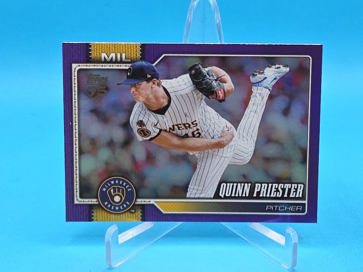 Quinn Priester 2026 Topps Series 1 #186 Purple Rainbow Foil 