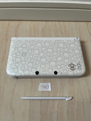 Nintendo 3DS XL LL Monster Hunter 4 Special pack Airou White Console Stylus [H]