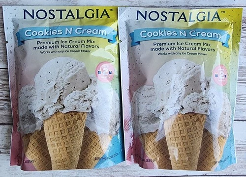 [2-Pack] Nostalgia Cookies-N-Cream Ice Cream Mix • Exp 01/2027 • NEW!