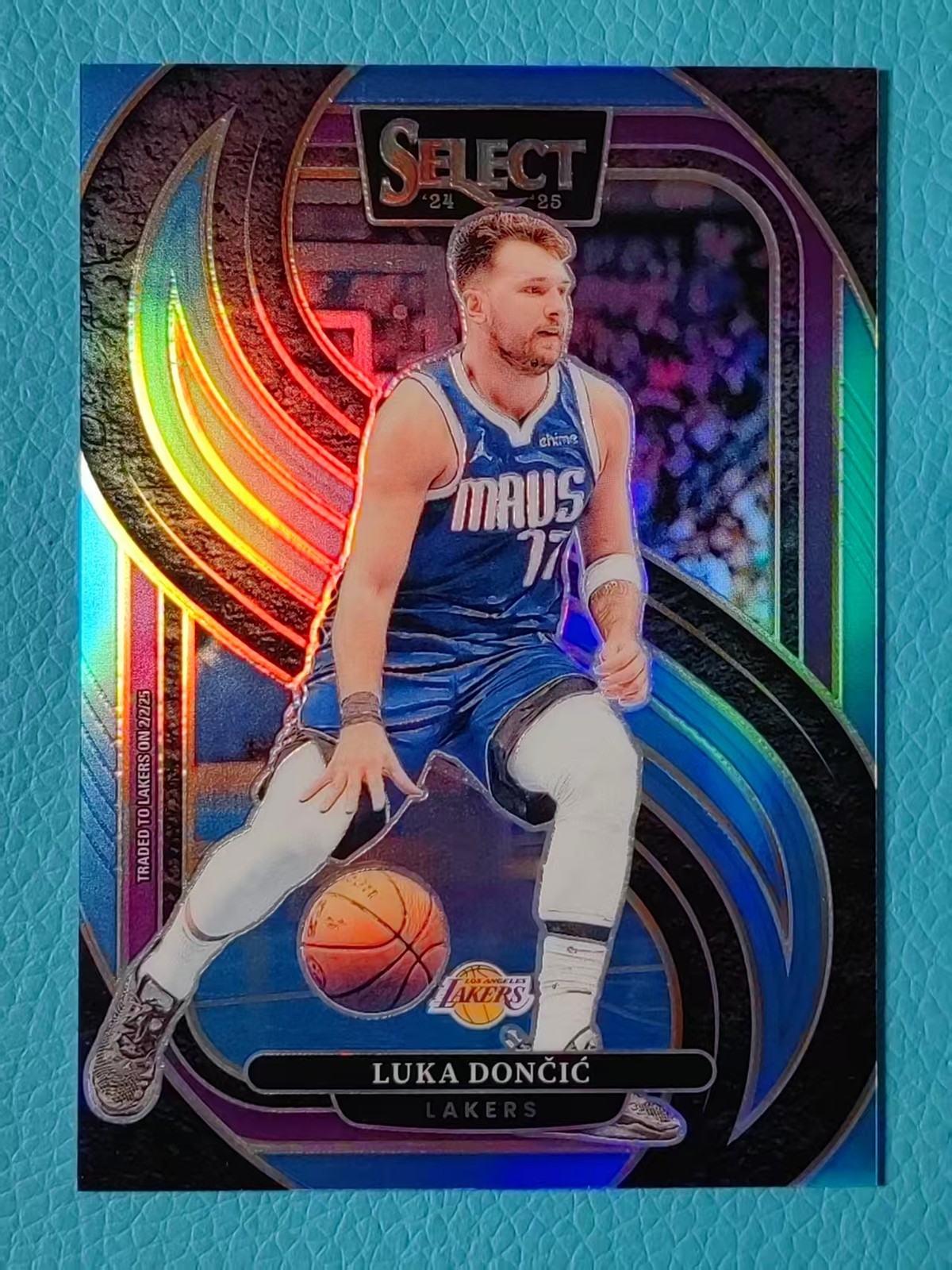 Luka Doncic 2024-25 Panini Select 165/299 Premier Level Light Blue Lakers #141