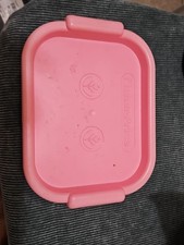 Vintage 1987 Fisher Price Fun with Food Pink Serving Tray Pretend Play - Pink