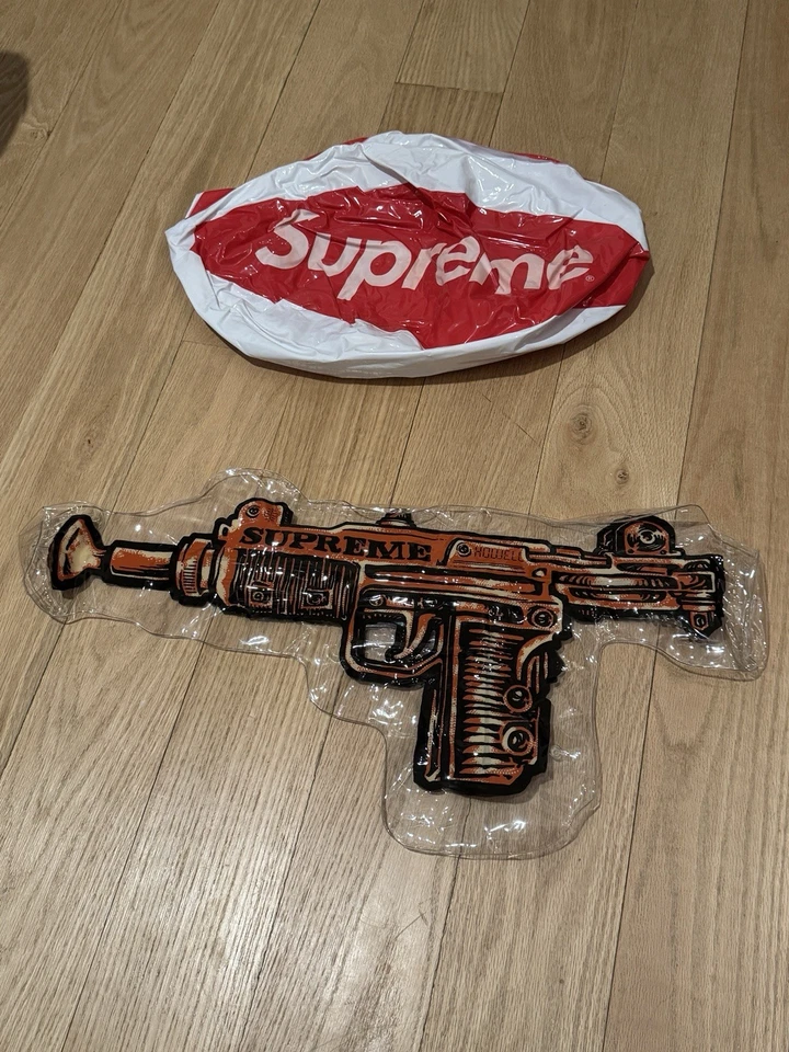 Supreme Uzi Inflatable & Beach Ball Lot of 2 (SS19 & SS15) Collectible NEW - Image 4 of 4