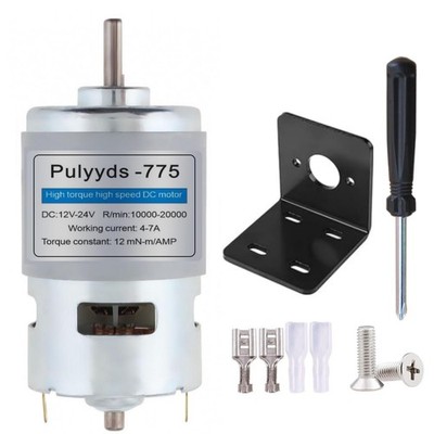 775 DC Motor 12V-24V DC Motor High Torque D C M otor 10000-20000 RPM Dual Bal...