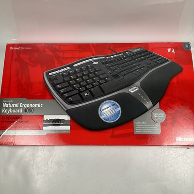Microsoft Natural Ergonomic Keyboard 4000 Model 1048 Wired Open Box