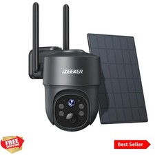 Trail Camera 4G LTE, 2K PTZ Cellular Game Camera Solar