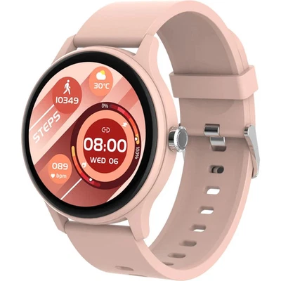 Kundenrücknahme ~ PEAQ PSW 100-PK Smartwatch Gummi, 22 mm, Pink Android/IOS