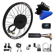 72V 3000W MTX39 Rear Motor Wheel Conversion Kit 26'' 27.5" 29" With 26AH Battery