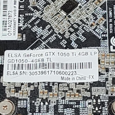 Elsa GeForce GTX 1050 Ti 4GB LP Low Profile Graphics Card | eBay