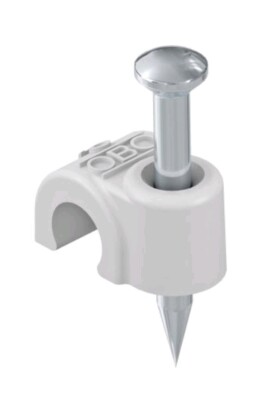 ISO Nagel Clip 18mm OBO 2018 40 LGR 2228300 (25 Stück) 