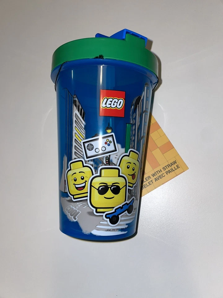Legoland Осака Япония Стакан с Питьевой Соломинкой Iconic Boy, Синий, LEGO - Изображение 2 из 4
