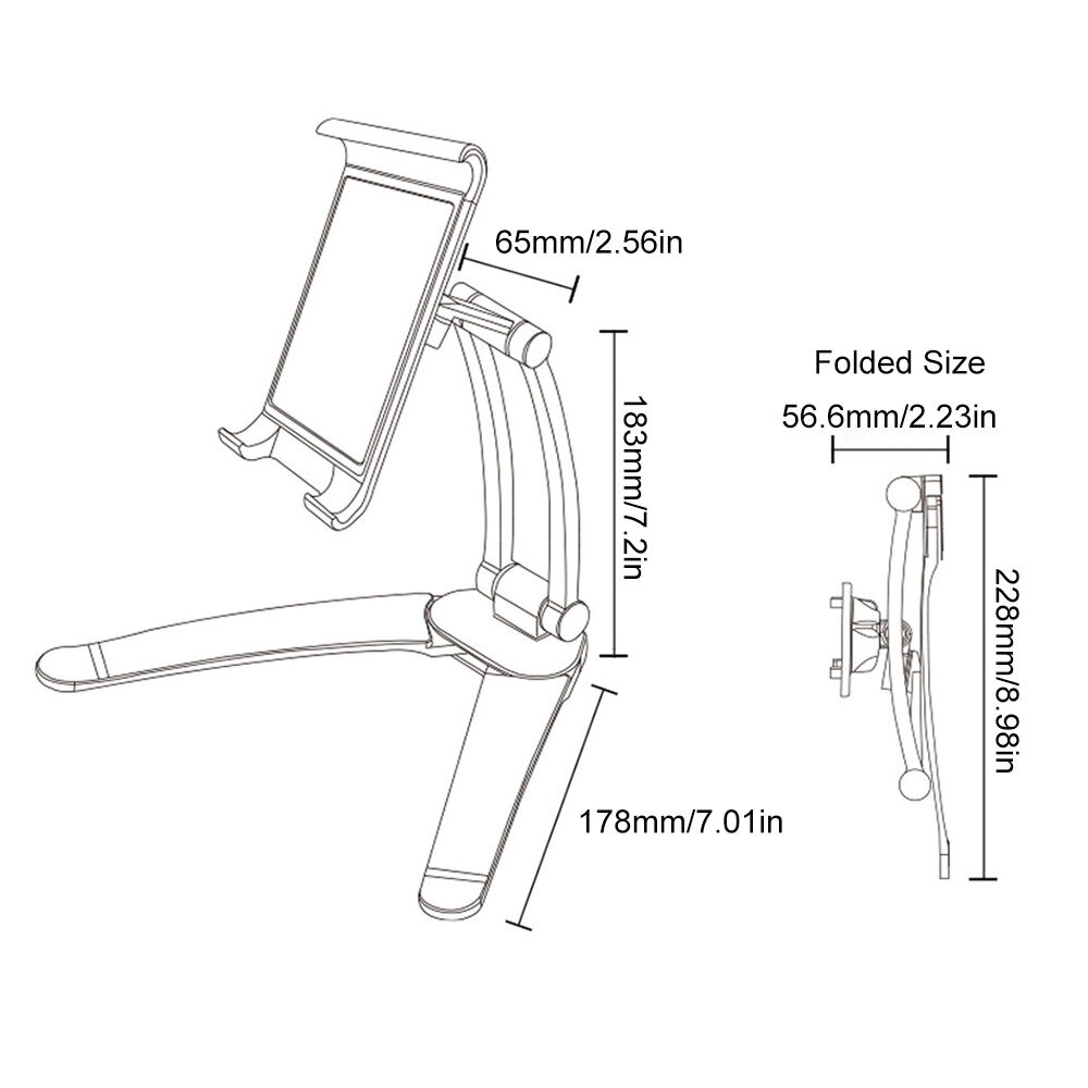 Universal Phone Tablet Desktop Stand Adjustable Bracket Holder for iPad