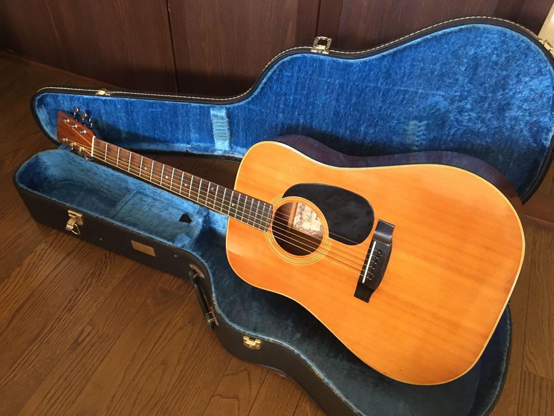 Yamaki No.115 Folk Deluxe Acoustic Guitar Natural W/hard Yamaki No.115 Folk Deluxe Acoustic Guitar Natural W/hard