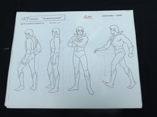 Superfriends Artist Used Model Sheet Super Rare pick one 1977 - Picture 21 of 34